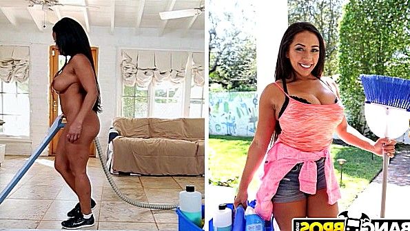 Блондинка в нижнем белье переспит с парнем