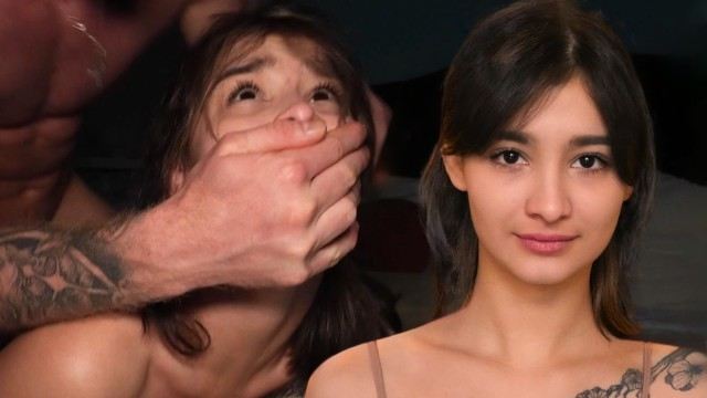 Анальный секс с тощей сучкой